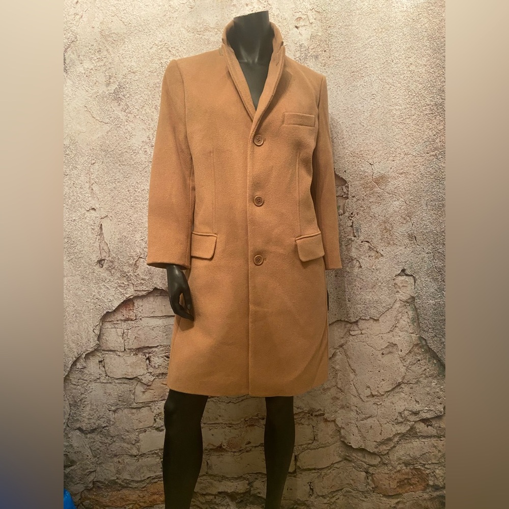 Ben Sherman Original Camel Wool Blend Blazer Coat..Unisex